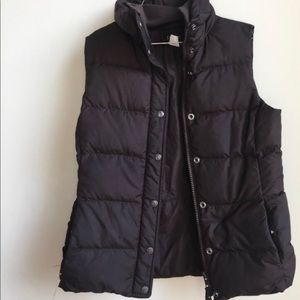 Womens J Crew brown vest size Small